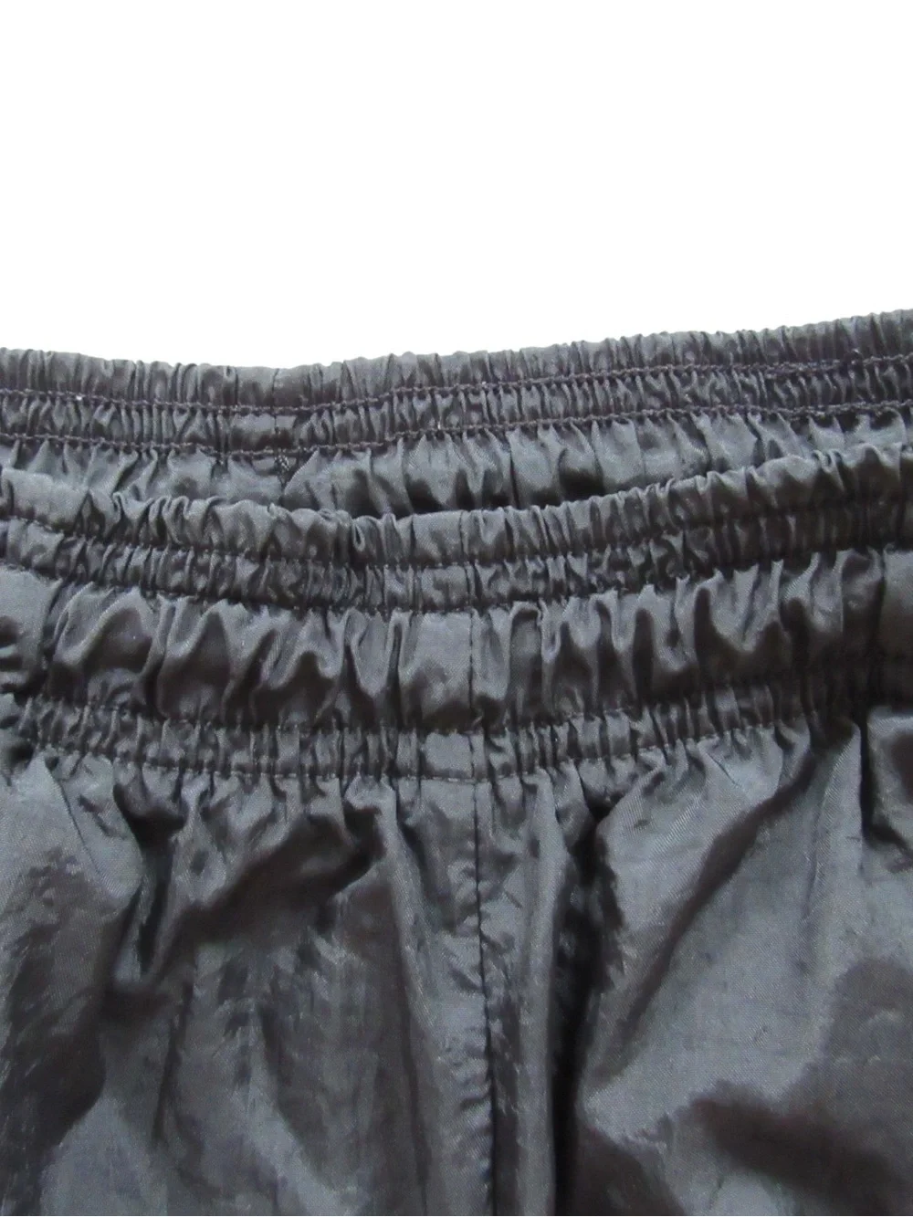 Nike Vintage Nylon Track Pants Large Black Lightweight Stretch Athletic Workout